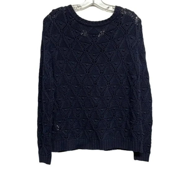 Women's Tommy Hilfiger Navy Blue Chunky‎ Preppy Pullover Sweater Size Medium (M) - Picture 2 of 8